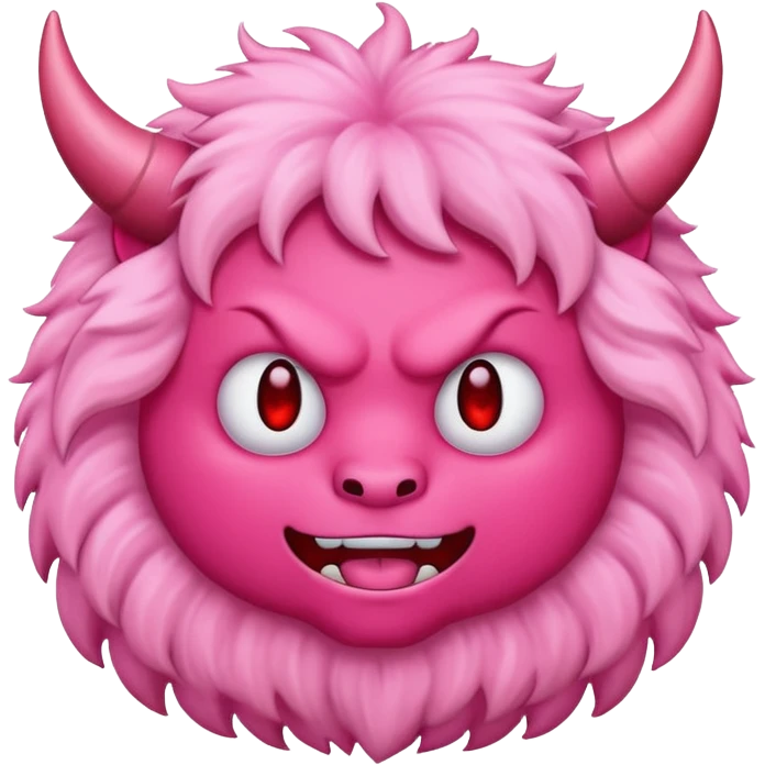 The devil emoji but in pink emoji