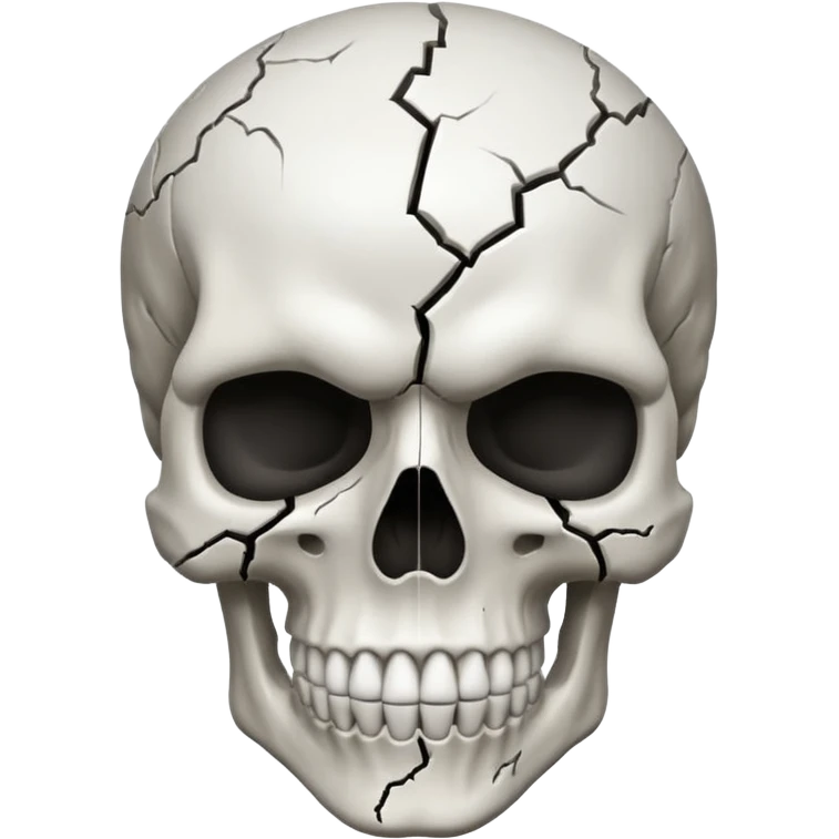 Skull face mind blown emoji