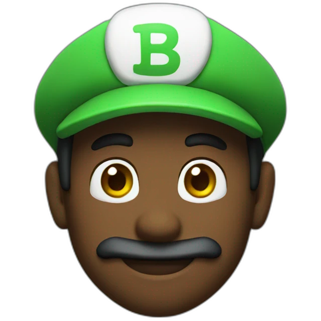 Black Luigi emoji