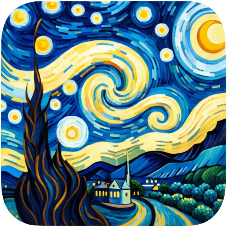 the starry night emoji