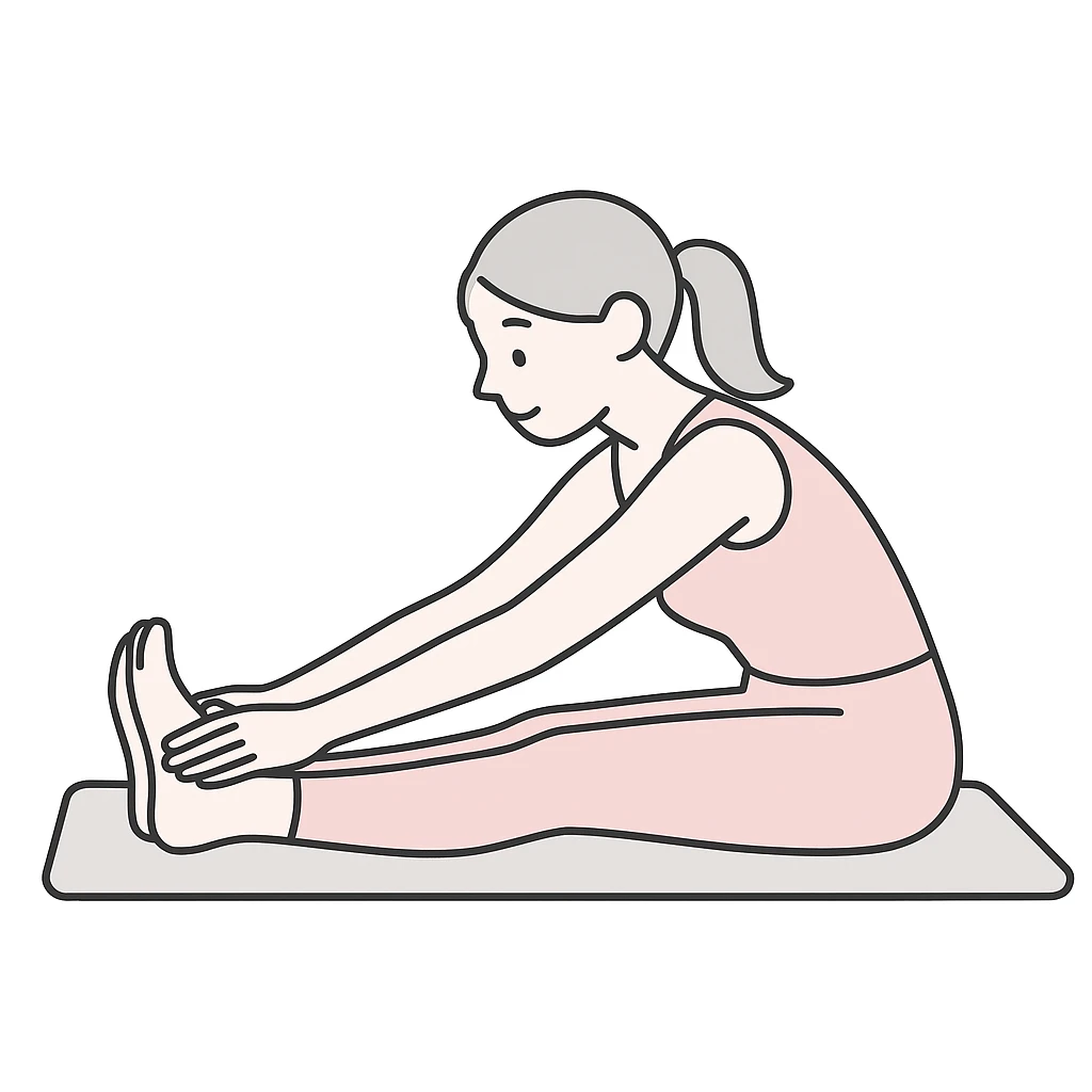 a pink pilates girl, minimalist style, soft pink tones, stretching on a mat, clean lines emoji