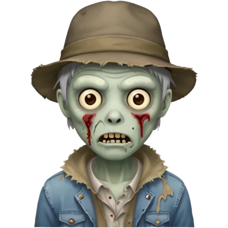 zombie with hat emoji