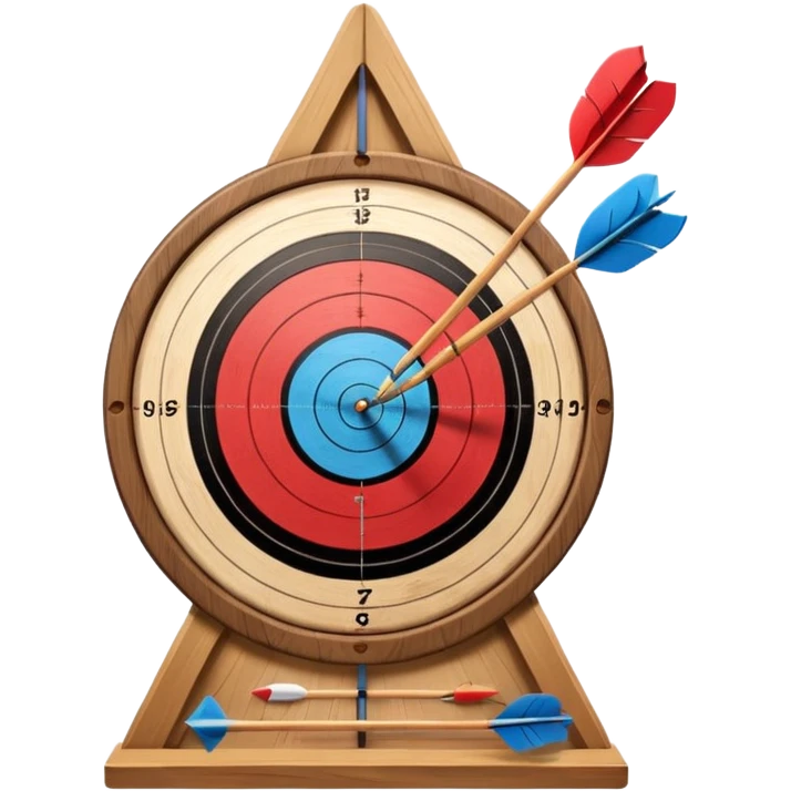 Archery board with arrows emoji