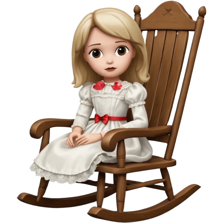 Annabelle doll from The Conjuring movie emoji
