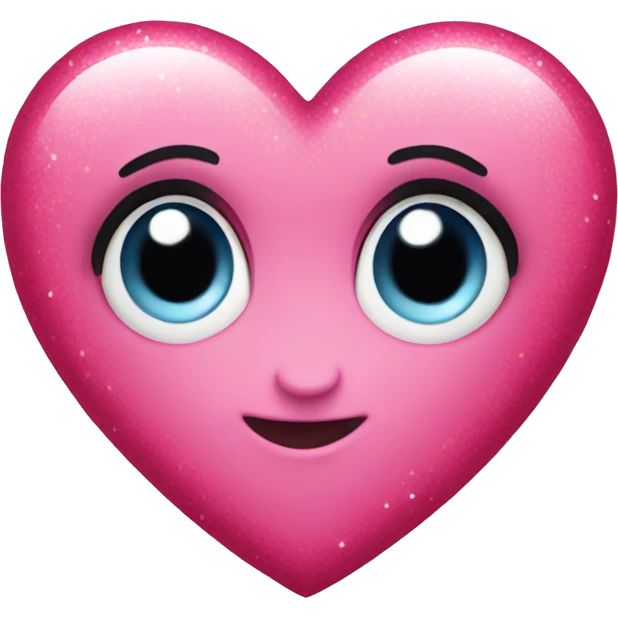 Pink sparkly heart  emoji