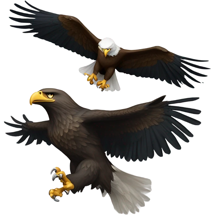 Eagle attacking a commander emoji