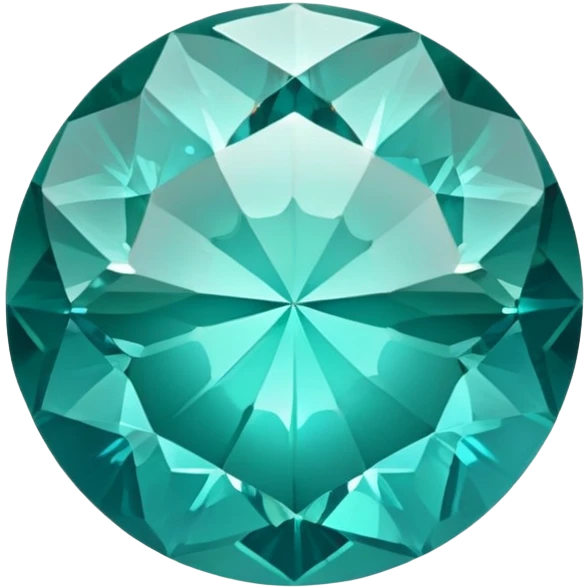Round brilliant cut grandidierite showing unique blue-green color shift and sparkle emoji