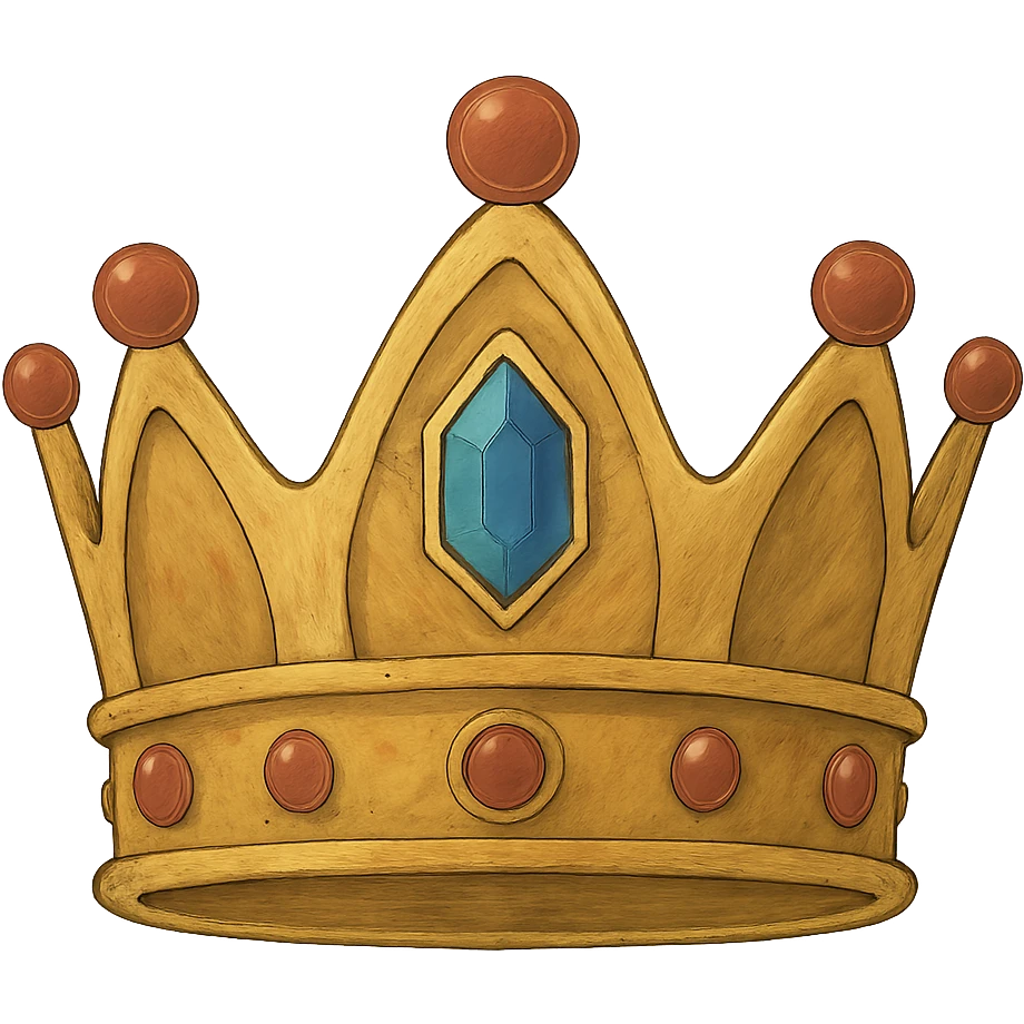 ghibli style crown emoji
