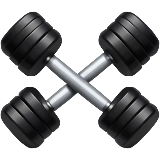 black dumbell gym emoji