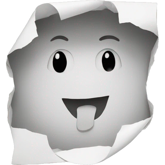 hole in paper emoji