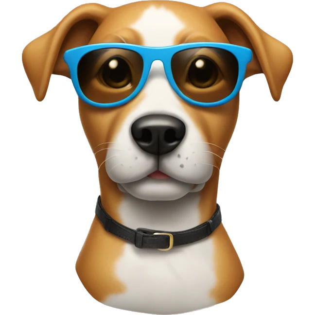 Dog with sun glasses emoji