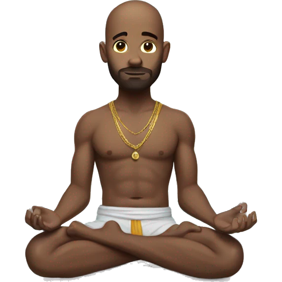 Yogi with halo emoji