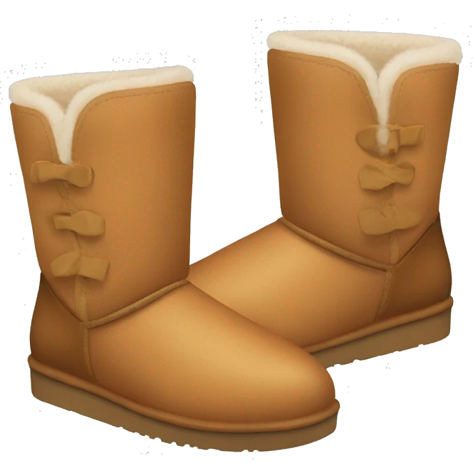 caramel ugg boots emoji