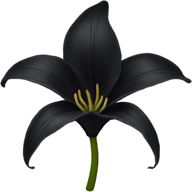 Black lily emoji