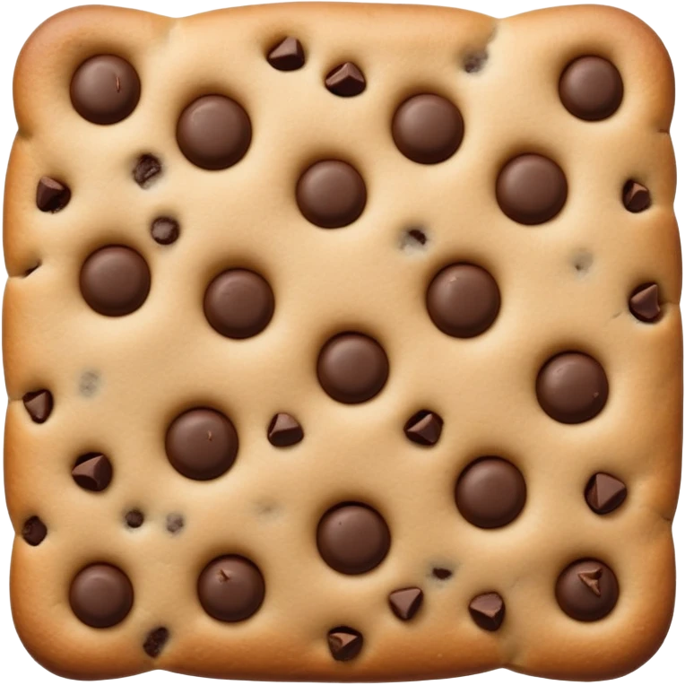 One single chocolate chip  emoji