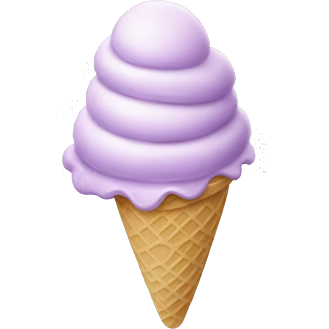 Lavender ice cream  emoji
