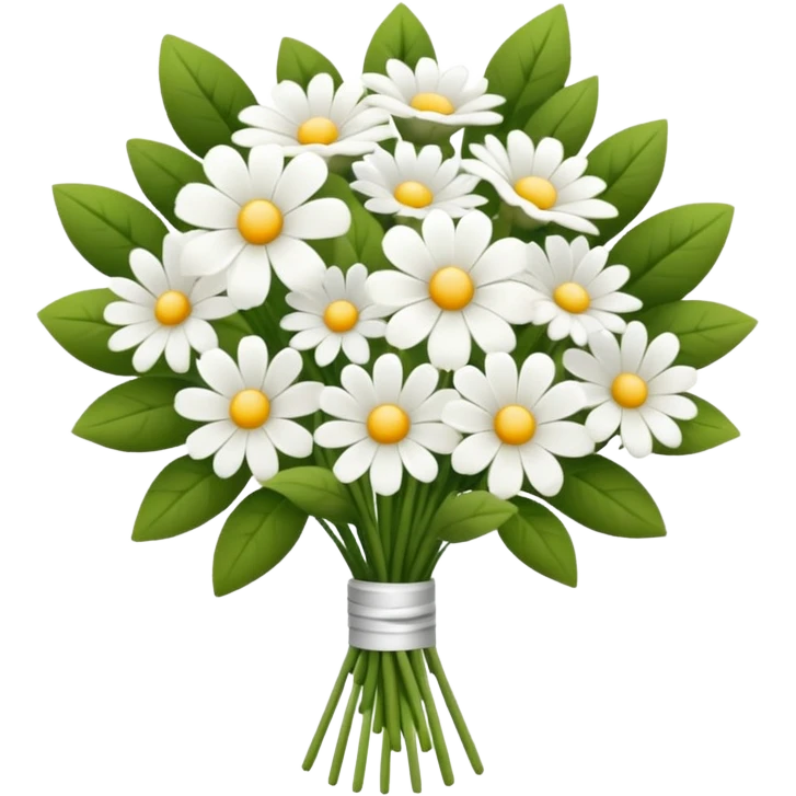 white bouquet emoji