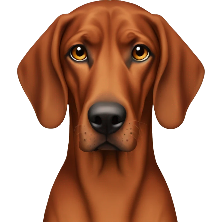 redbone coonhound with brown eyes  emoji