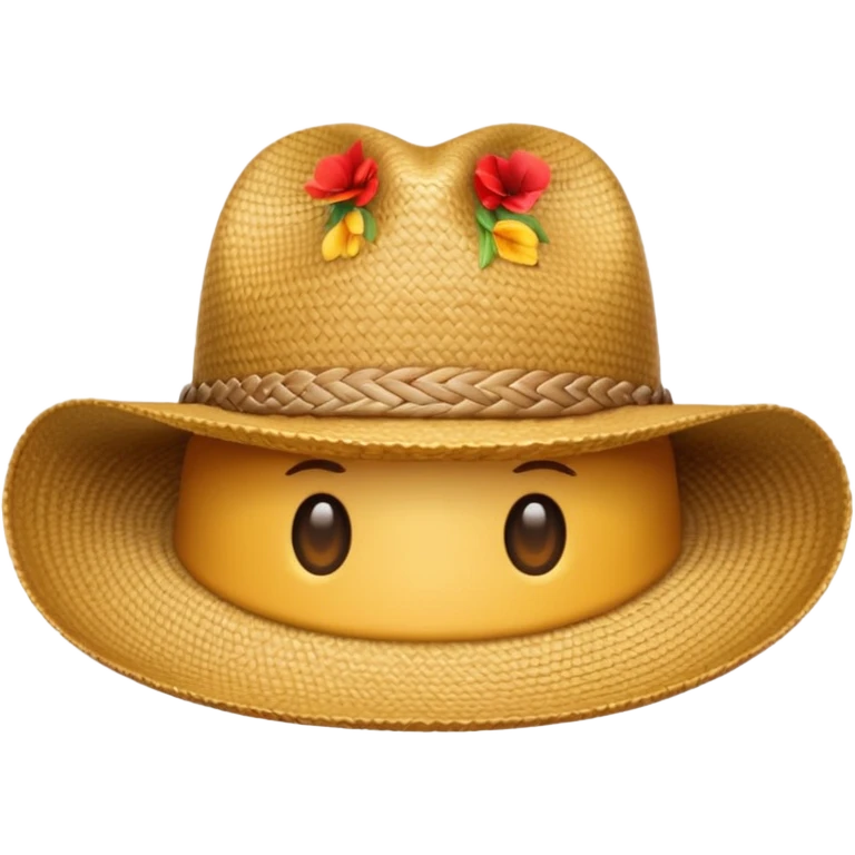 Sombrero de paja  emoji
