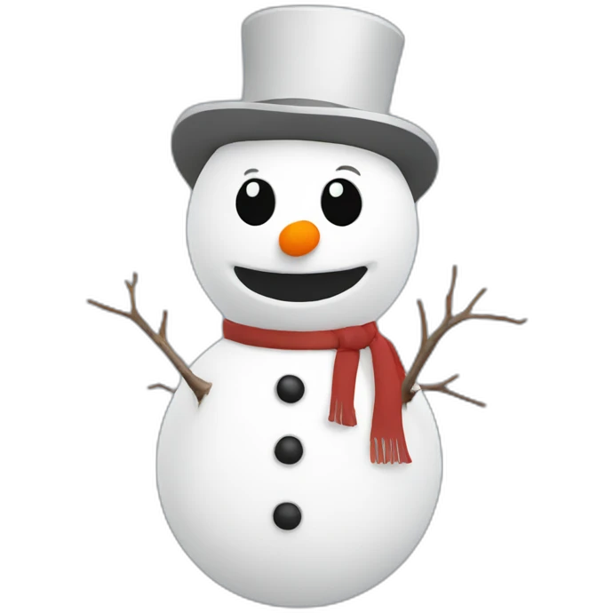 snowman in vr emoji