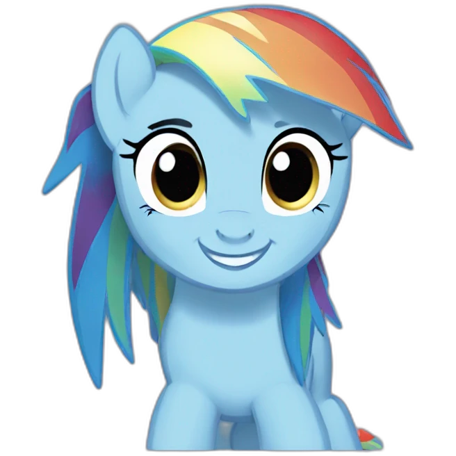 Rainbow dash emoji