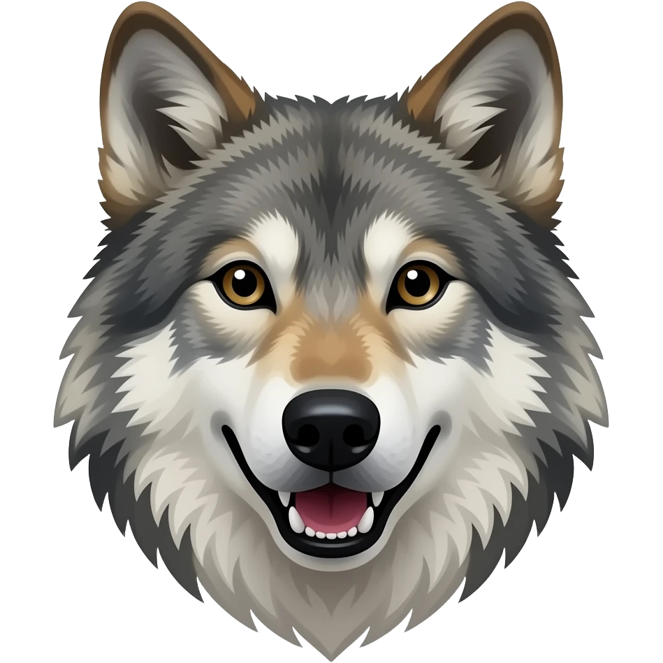 Howling wolf emoji emoji