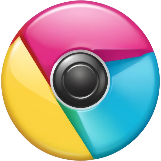 pastel google chrome logo emoji
