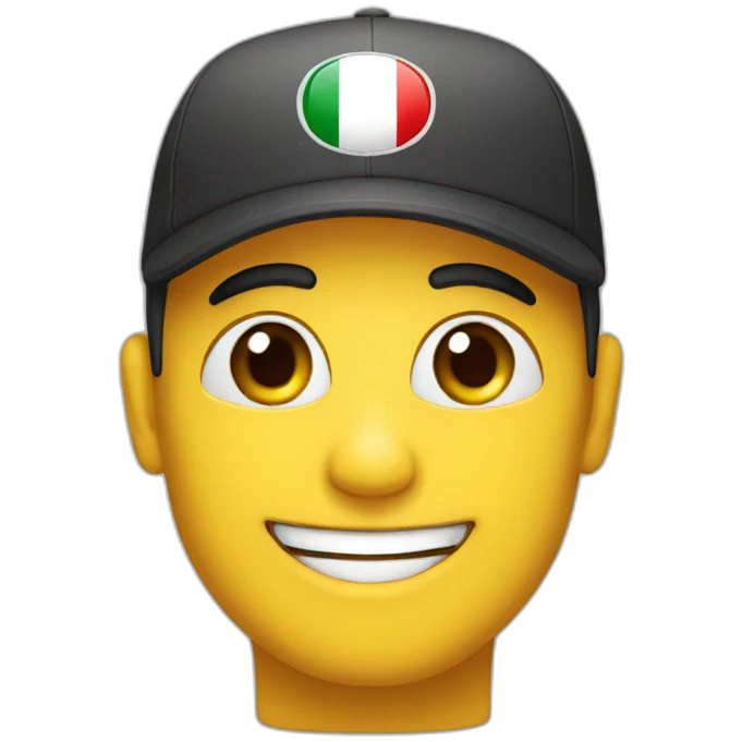 Smile in Italian cap emoji