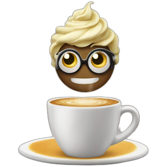 rana bebiendo cafe emoji