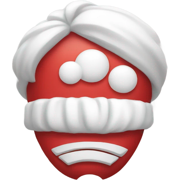 white and red sweet emoji