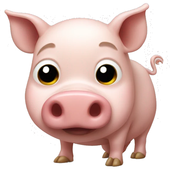 Pig pooping emoji