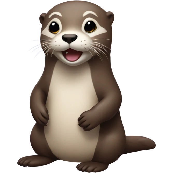 Otter at a party emoji