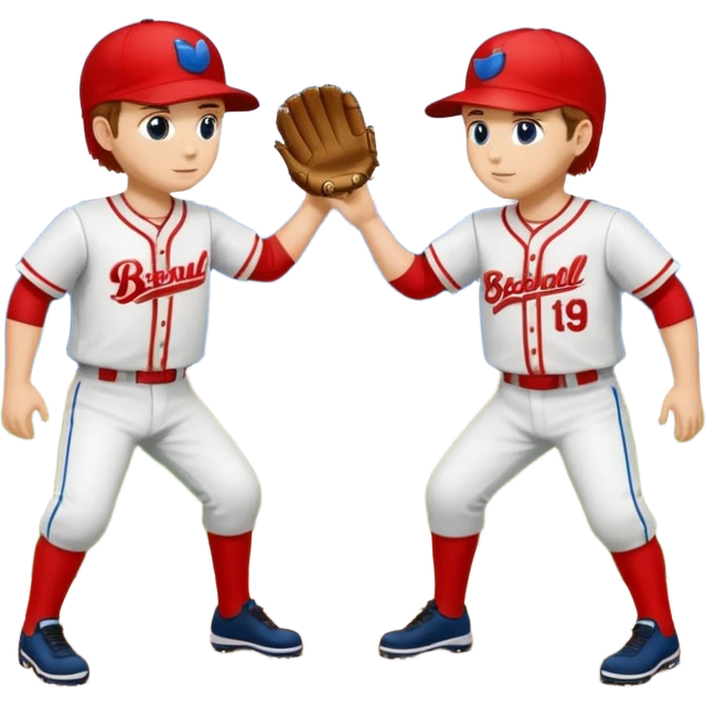 quiero dos equipos enemigos de baseball  emoji