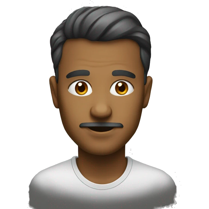 visage d'une personne dévastée emoji
