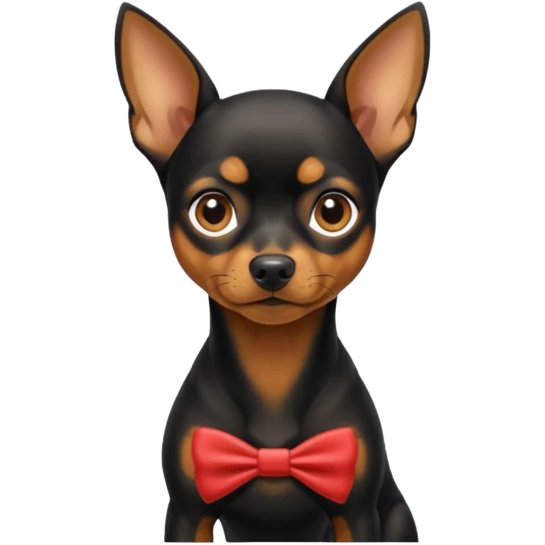 Miniature pinscher dog emoji