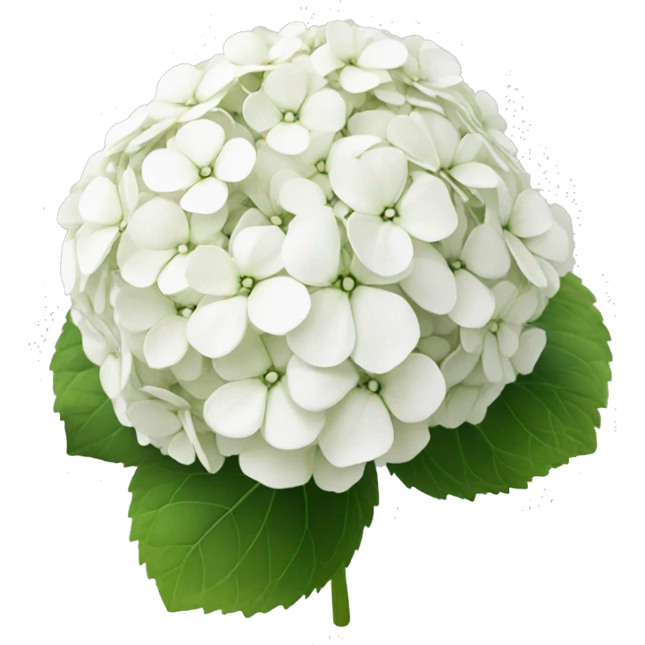White hydrangea emoji