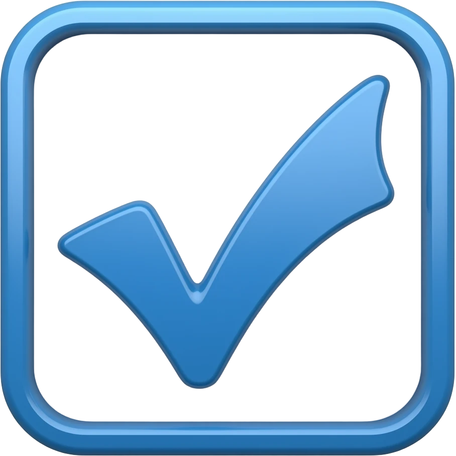 Blue tick Verification badge emoji