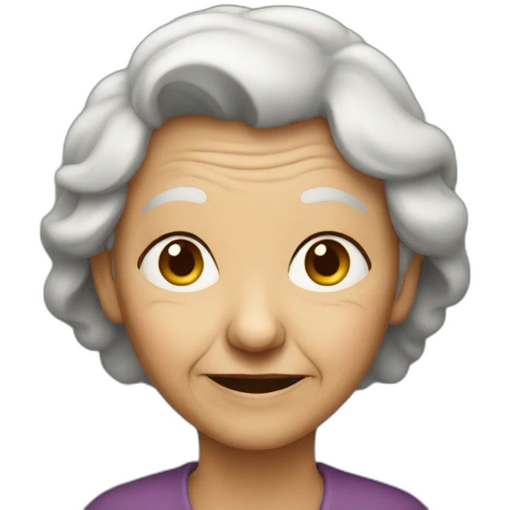 Old woman emoji