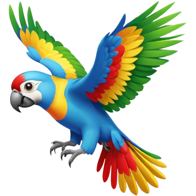 flying parrot emoji
