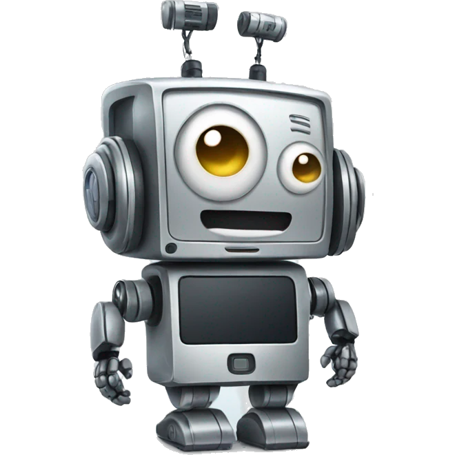 ROBOT with phone emoji