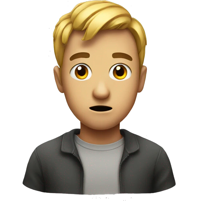 suspicious face emoji