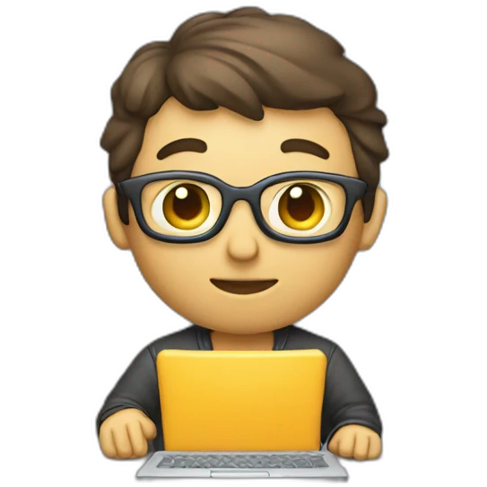 developer typing on computer emoji