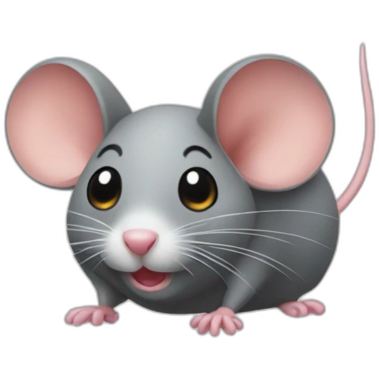 Mouse with big Bizeps  emoji