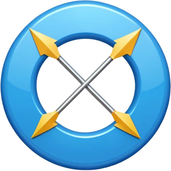 mac os icon conversion, 2 arrows cicrcle, vivid blue, skeuomorphic 🔄 emoji