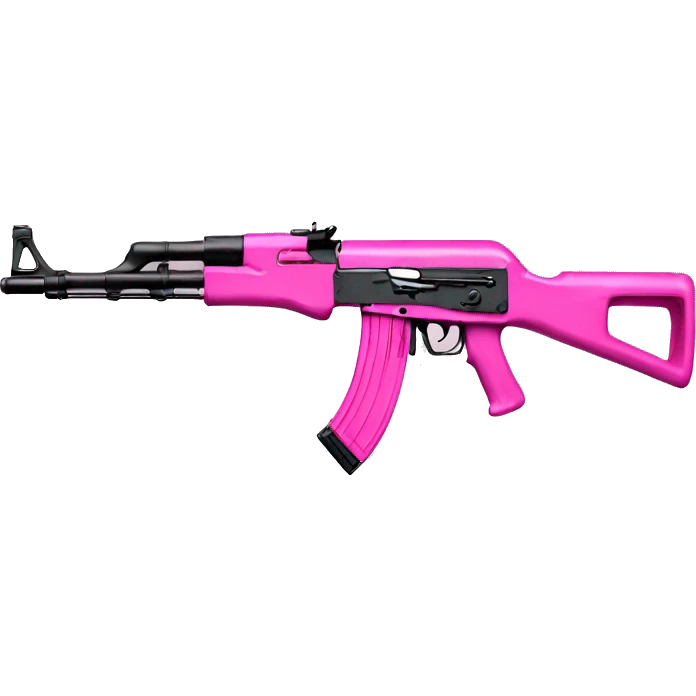 Pink AK47 emoji