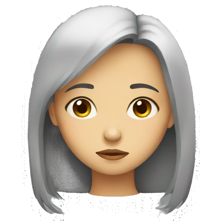 sad girl emoji