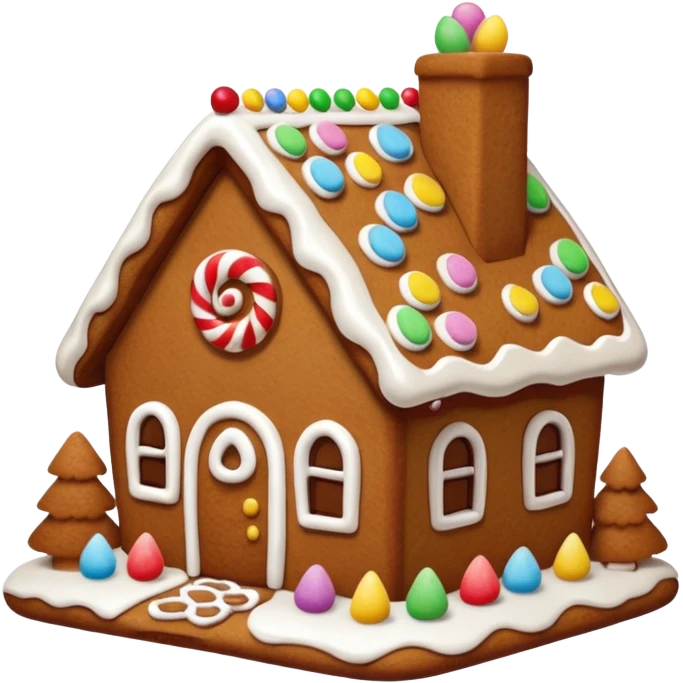 Gingerbread house emoji