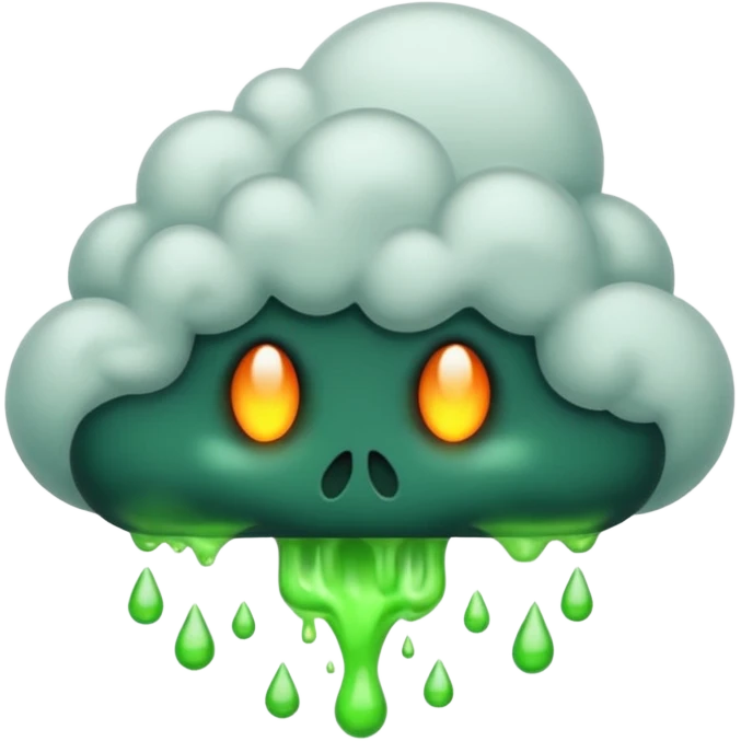 a poisonous cloud of gas, dark swamp color, realism emoji