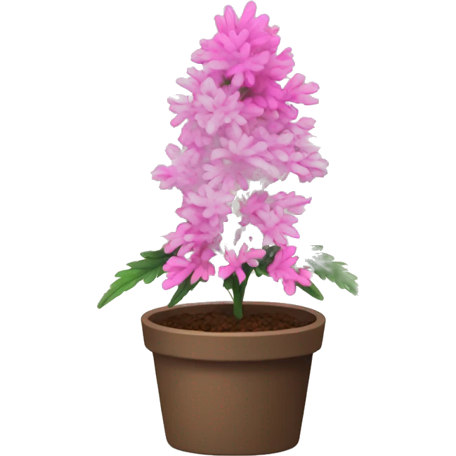 pink weed plant emoji