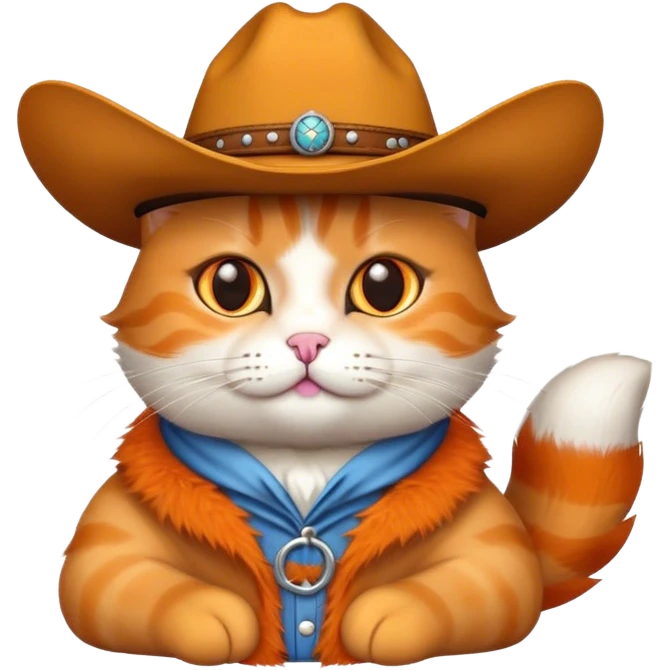 cat with cowboy hat emoji